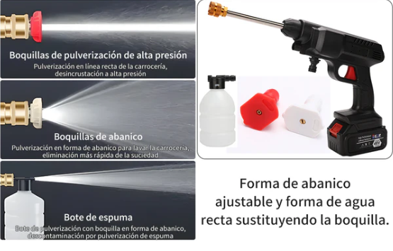 HIDROLAVADORA DE ALTA PRECION INALÁMBRICA E-Wash – ¡Revoluciona tu limpieza!