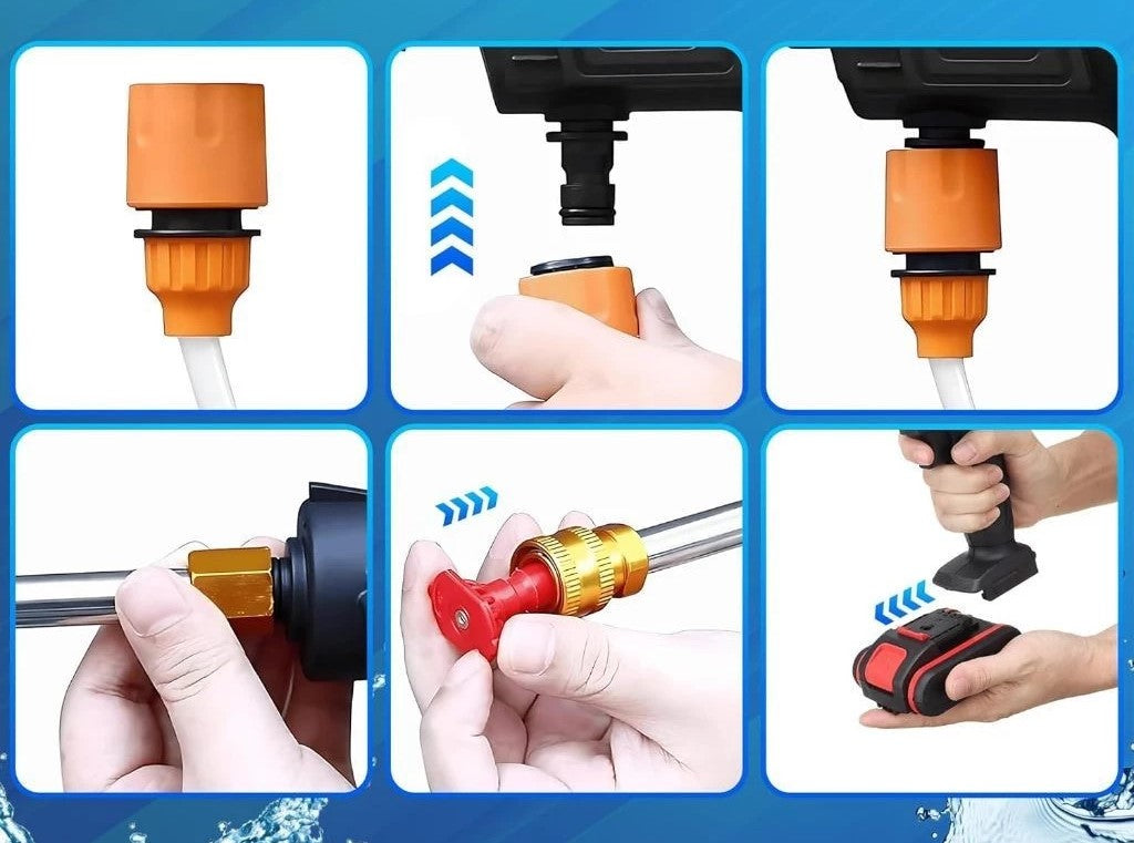 HIDROLAVADORA DE ALTA PRECION INALÁMBRICA E-Wash – ¡Revoluciona tu limpieza!